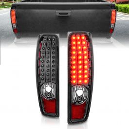 Pair OE Style Dark Red Taillights for 2004-2012 Chevrolet Colorado GMC Canyon