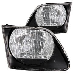 FORD F-150 97-03 / EXPEDITION 97-02 G2 CRYSTAL HEADLIGHTS BLACK