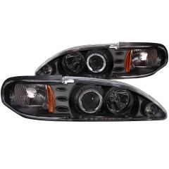 121192 Anzo Headlight Lamp Driver & Passenger Side New LH RH for Ford Mustang