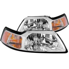 121192 Anzo Headlight Lamp Driver & Passenger Side New LH RH for Ford Mustang