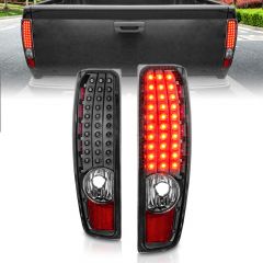 CHEVY COLORADO 04-12 / GMC CANYON 04-12 LED TAIL LIGHTS BLACK HOUSING CLEAR LENS