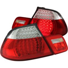 BMW 3 SERIES E46 CONVERTIBLE 00-03 / M3 01-06 L.E.D TAIL LIGHTS RED/CLEAR 2PC
