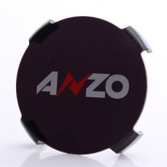 7" HID BLACK PROTECTIVE LENS COVER w/ ANZO LOGO (Pair)