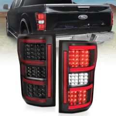 FORD F-150 18-20 FULL LED TAILLIGHTS W/ BLACK HOUSING