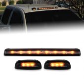 CHEVROLET SILVERADO / GMC SIERRA 07-13 LED CAB LIGHTS CLEAR 3PC (DOES NOT INCLUDE HARNESS) 