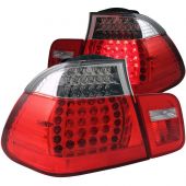 BMW 3 SERIES E46 02-05 4DR L.E.D TAIL LIGHTS RED/CLEAR 2PC