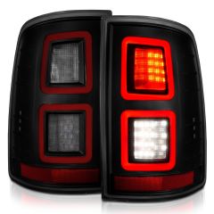 DODGE RAM 1500 09-18 / 2500/3500 10-18 FULL LED TAILLIGHT WITH SMOKE LENS BLACK HOUSING (NOT FOR MODELS WITH OE TAIL LIGHTS)
