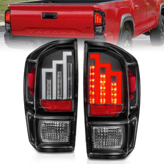 Sold in Pairs Anzo USA 211127 Toyota Tacoma Chrome Tail Light Assembly 