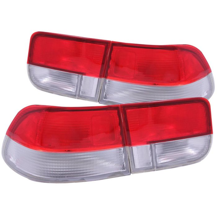 HONDA CIVIC 96-00 2DR TAIL LIGHTS RED/CLEAR (OEM) 2PC