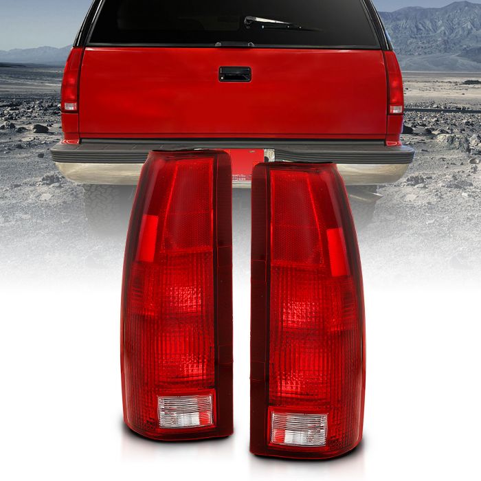 CHEVY/GMC C/K1500/2500/3500 88-99 / SUBURBAN 1500/2500 92-99 / YUKON/TAHOE 92-99 / BLAZER (FULL-SIZE) 92-94 / CADILLAC ESCALADE 99-00 TAILLIGHT RED/CLEAR LENS (OE REPLACEMENT)