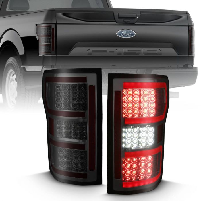 FORD F-150 18-20 LED TAILLIGHT SMOKE (RED LIGHT BAR) (W/ SEQUENTIAL)