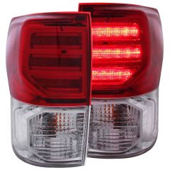 TOYOTA TUNDRA 07-13 L.E.D TAIL LIGHTS RED/CLEAR G2