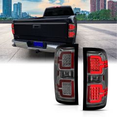 CHEVY SILVERADO 14-18 LED TAIL LIGHTS SMOKE LENS (SEQUENTIAL SIGNAL)