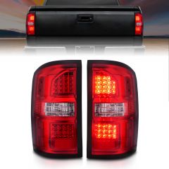 GMC SIERRA 14-17 LED TAIL LIGHTS RED/CLEAR (NON-OEM LED ONLY)