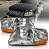 FORD F-150 97-03 CRYSTAL HEADLIGHT G2 CLEAR WITH PARKING LIGHT 