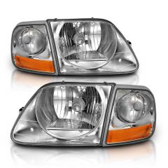 FORD F-150 97-03 CRYSTAL HEADLIGHT G2 CLEAR WITH PARKING LIGHT 