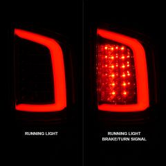 DODGE RAM 1500 02-05 / RAM 2500/3500 02-06 LED TAIL LIGHTS RED/CLEAR LENS W/ C LIGHT BAR